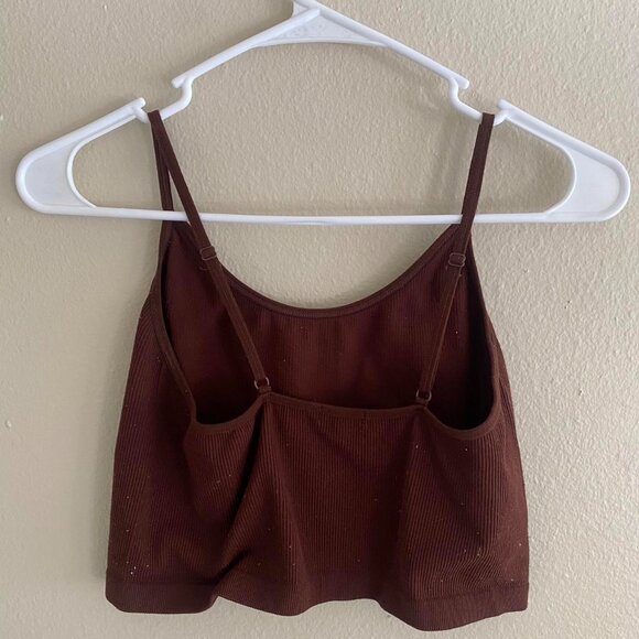Women's Brown and Burgundy Vest - Picture 2 of 3
